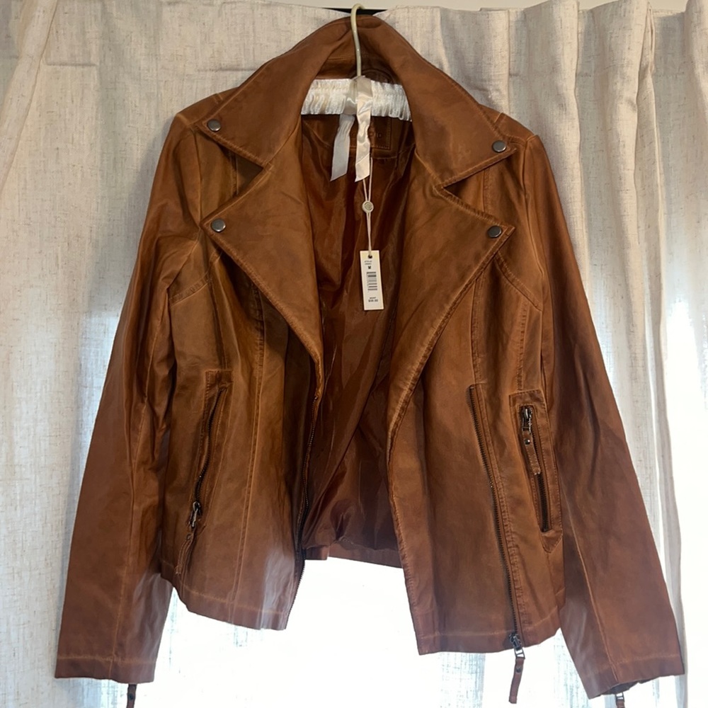 Max Studio faux leather jacket.
